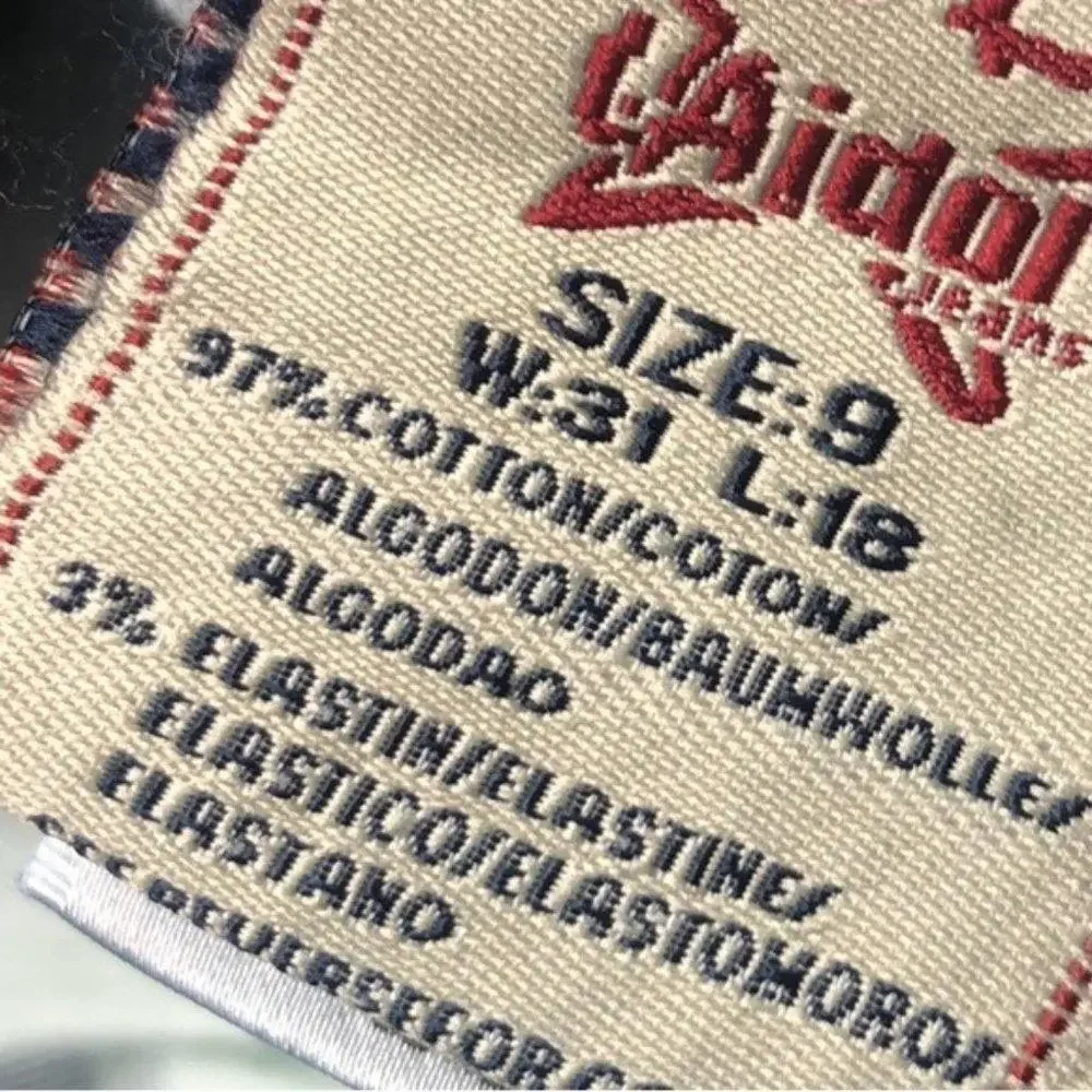 LIKE NEW VINTAGE L.A. IDOL CROP JEANS 31x18 CRYSTALS 💎